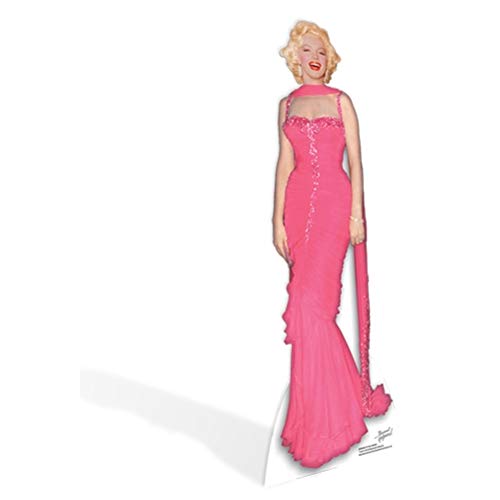 SC272 Star Cutouts Marilyn Monroe Pink Evening Gown Cardboard Cutout