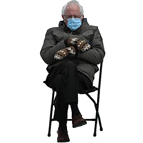 SP000097 Bernie Sanders Mitten Meme 55" Cardboard Cutout