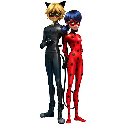 SC2313 Star Cutouts Miraculous Lady Bug Cat Noir Combo Cardboard Cutout Standup Standee