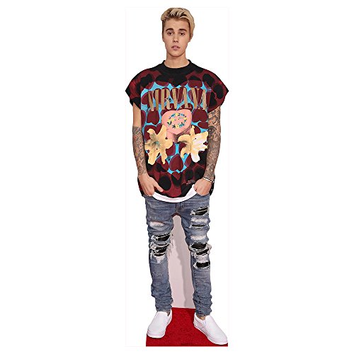 SC1110 Star Cutouts Justin Bieber Ripped Jeans Life Size Cardboard Cutout Standup