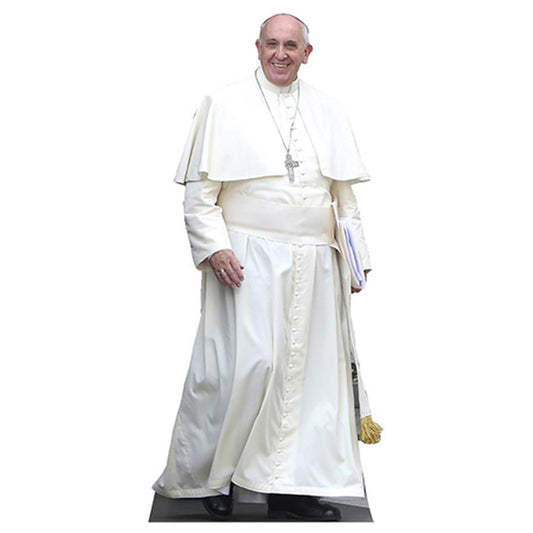 H48061 Pope Francis Standing Cardboard Cutout